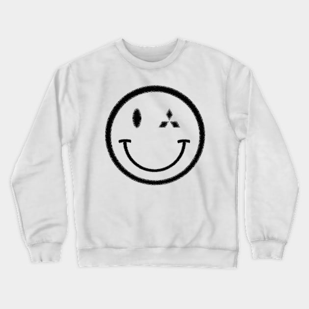 Smiley Mitsubishi Crewneck Sweatshirt by CONRADWELLS14M